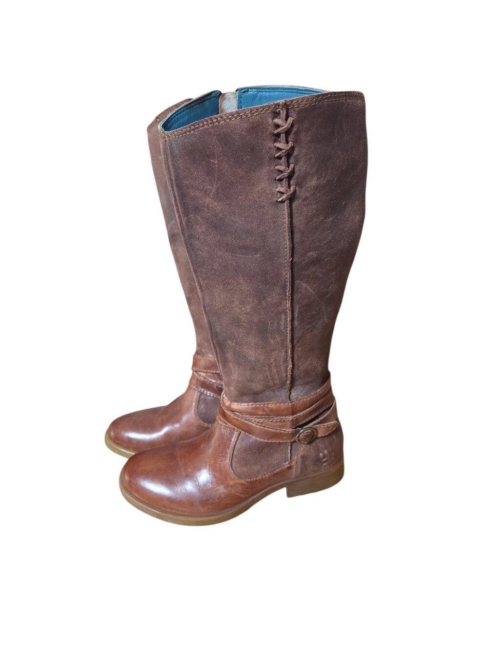 Roan Gayla Tan Crust Tall Boots Womens‎ Size 7 Western Rodeo Cowgirl Ranch